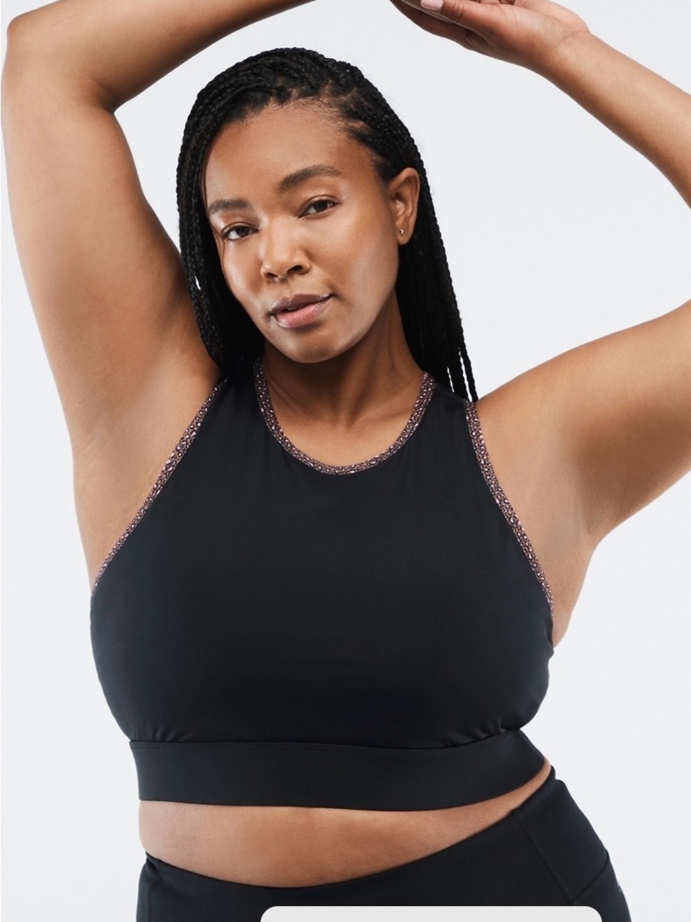 # Fabletics 3X Trinity High Impact Sports Bra with Leopard Trim
